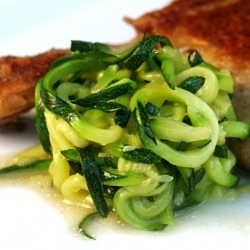 Zucchini Tagliatelle & Duck Confit