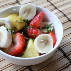 Fresh Fruit Salad with Mojito Syrup