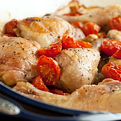 Baked Chicken with Garlic & Tomato