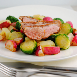 Duck Breast w/Buttered Veggies