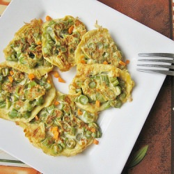 Green Bean Omelette Egg Fritters