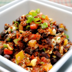 Red Quinoa and Black Bean Salad