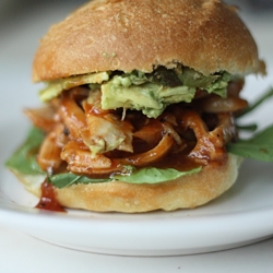 Pulled Chicken and Avocado Sandwich