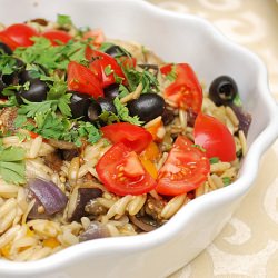 Orzo with Roasted Vegetables