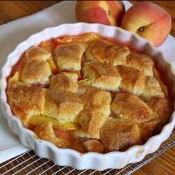 Sparkling Peach Cobbler