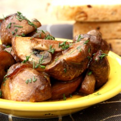 Mushrooms with Sweet Onions