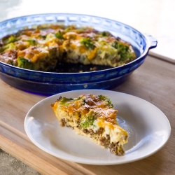 Sausage Broccoli Breakfast Frittata