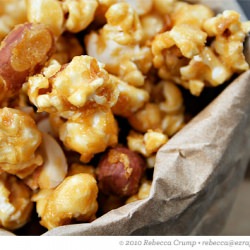 Caramel Peanut Popcorn