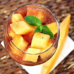 Sangria Slushie over Melon