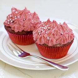 Raspberry Red Velvet Cakes