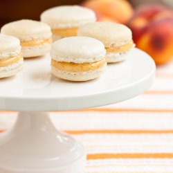 Vanilla Bean and Peach Macarons