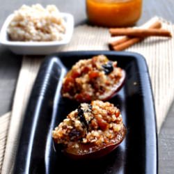 Plums with Sweet Millet Groats