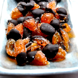 Candied Kumquats with Chocolate