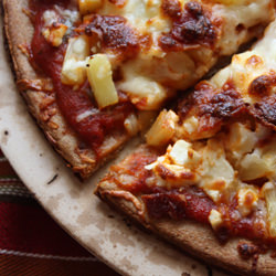 Bacon, Pineapple and Feta Pizza