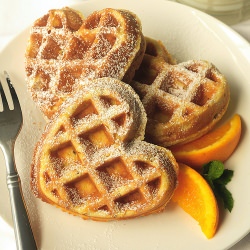 Orange Pecan Waffles