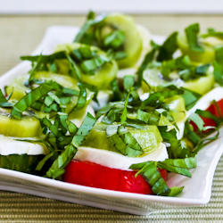 Kiwi and Tomato Caprese Salad