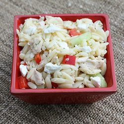 Lemony Orzo with Chicken