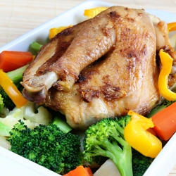 Roast Chicken and Assorted Veggies