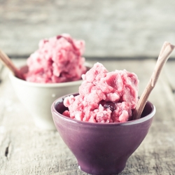 Cherry Pomegranate Sorbet