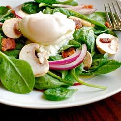 Spinach Salad Warm Bacon Dressing