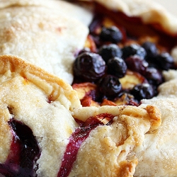 Peach and Blueberry Galette