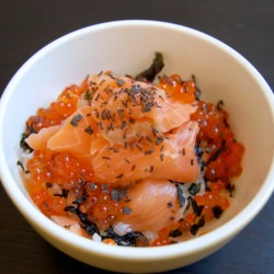 Salmon and Ikura Donburi