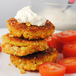 Quinoa Chickpea Fritters