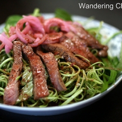 Vietnamese Beef Water Spinach Salad