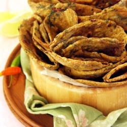 Chard & Garlic Wheat Flat Bread