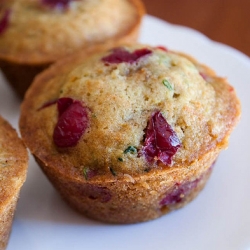 Zucchini, Carrot, Cranberry Muffins