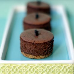 Dark Chocolate Mini Cheesecakes