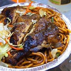 Jamaican Jerk Chicken Lo Mein