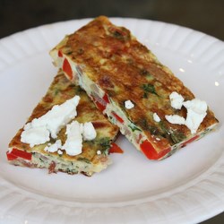 Spinach, Bacon & Feta Frittata