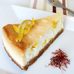 Saffron & Lemon Cheesecake