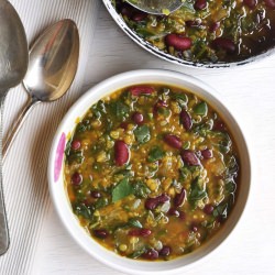 Bean Lentil Spinach Soup