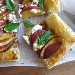 Savory Stone Fruit Tart