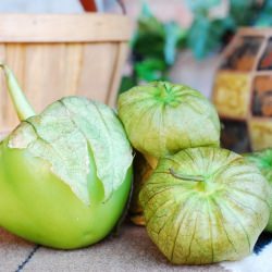 Stuffed Poblanos w Tomatillo Salsa