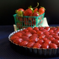 Strawberry Chocolate Truffle Tart