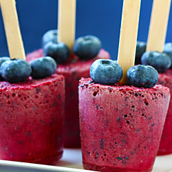 Blueberry Pomegranate Popsicles