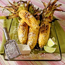 Grilled Corn with Feta & Lime