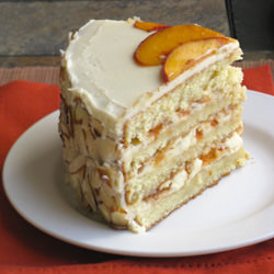 White Chocolate Apricot Layer Cake