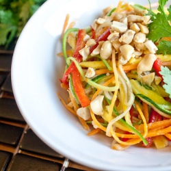 Thai-Style Raw Zucchini Pasta