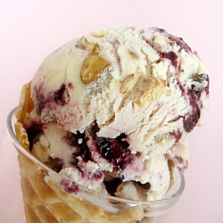 Almond and Cherry Ice Cream