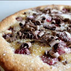 Raspberry Cream & Chocolate Tart