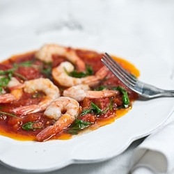 Large Prawns with Hot Tomato Sauce