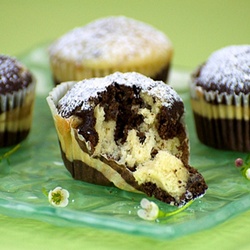 Marble Cupcakes with Pecans