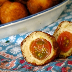 Cherry Tomato & Maytag Beignets