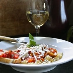 Pasta with Peppers and Eggplant