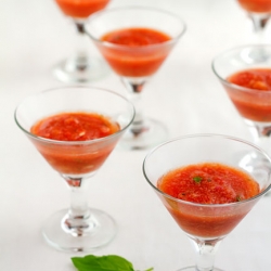 Tomato Roasted Red Pepper Gazpacho