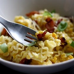 Pasta with Fresh Corn Pesto